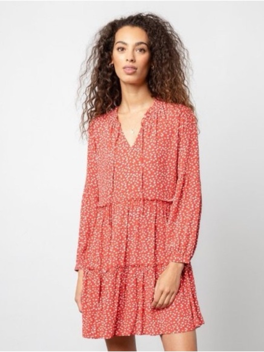 Rails Everly Mini Dress In Carmine Daisies Size XS